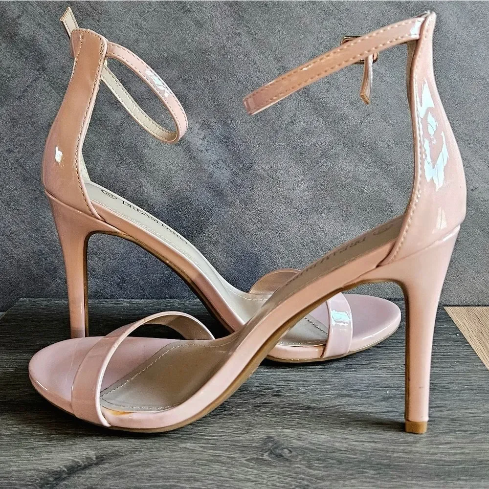 Dream Pairs KARRIE ankle strap Stiletto high heels size 8.5 PINK - Picture 6 of 16